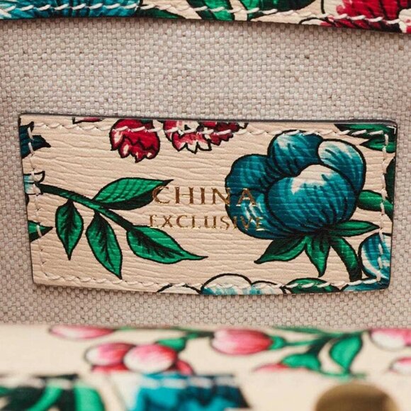 Gucci Multicolor Brit Roses Print Leather Ophidia Mini Square Shoulder Bag - Picture 9 of 10